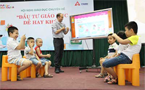 100% giáo viên nước ngoài, Việt Nam đạt tiêu chuẩn sư phạm,  trẻ trung, nhiệt tình, năng động, yêu trẻ và hiểu trẻ