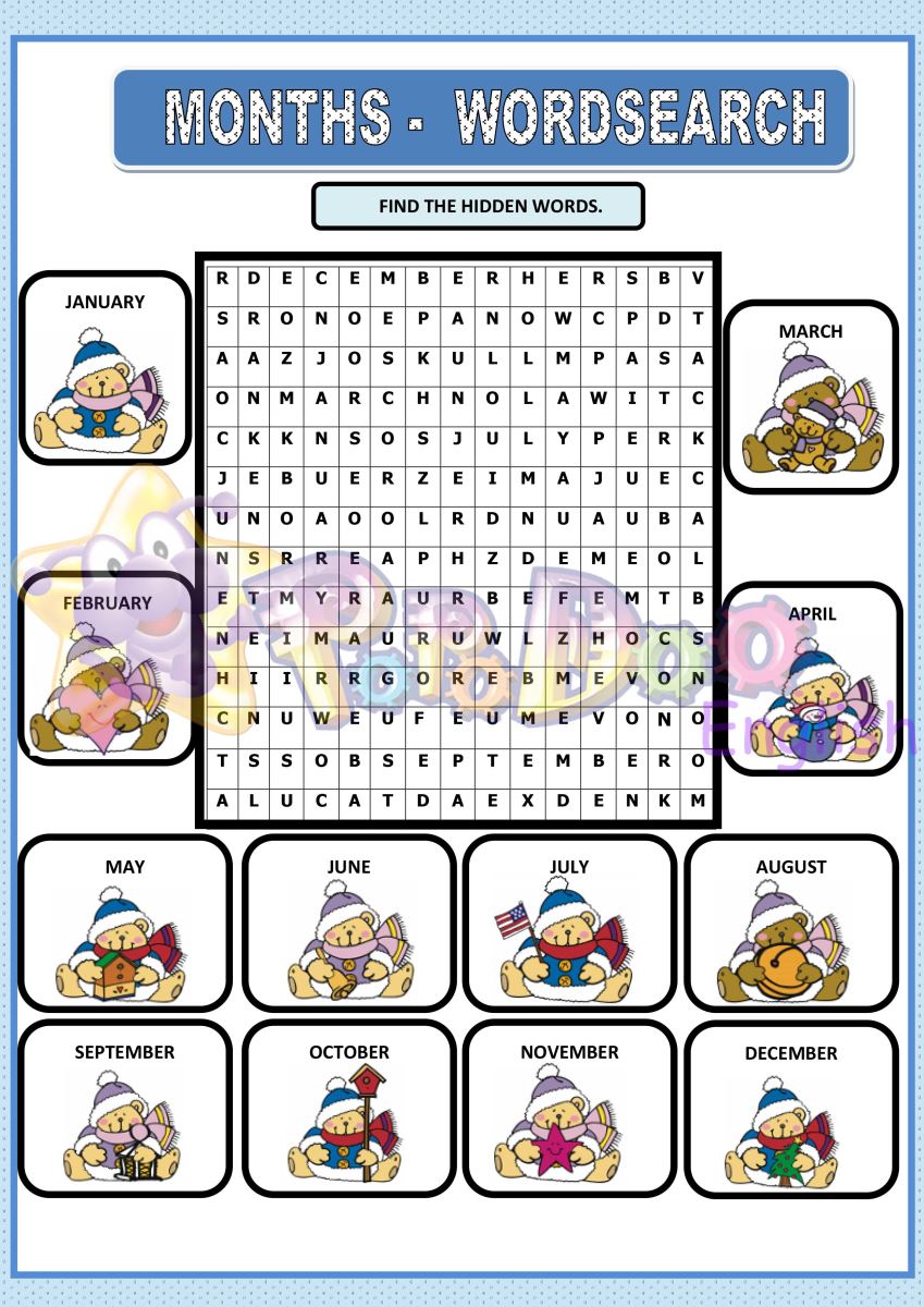 Activities words. Месяца Worksheets. Месяца на английском Worksheets. Задания по теме месяцы на английском. Месяца на английском задания для детей.