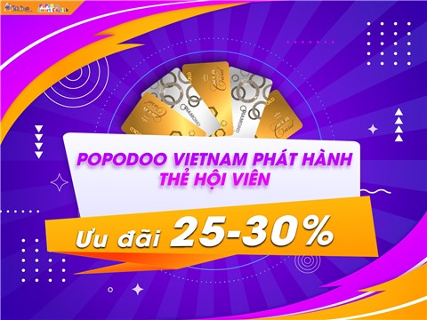 PoPoDoo Việt Nam phát hành thẻ thành viên